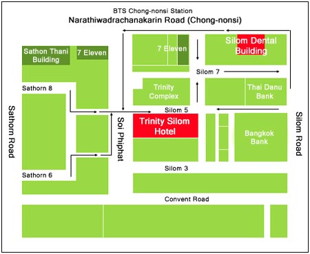 Trinity Silom Hotel : Map