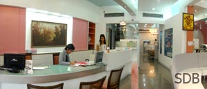 dental clinic lobby and reception