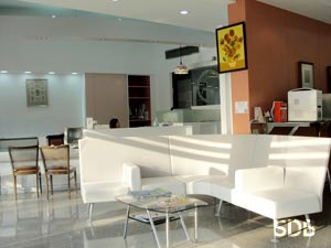 dental clinic lobby and reception