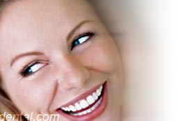 Perfect smile with dental implant