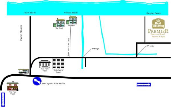 Map Best Western Premier Bangtao Beach Resort & Spa