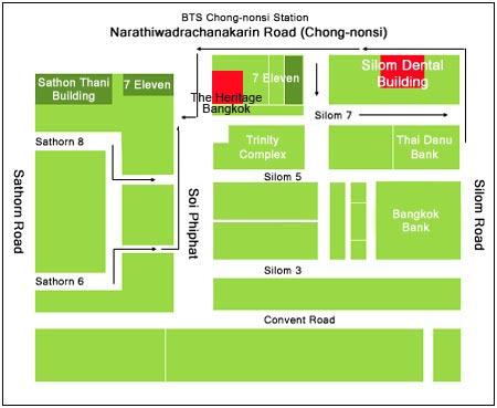 Heritage Bangkok Hotel : Map