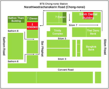 Silom Serene Hotel : Map