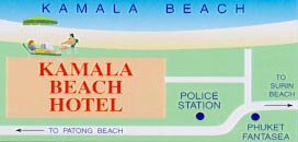 Kamala Beach Hotel Map