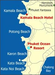 Kamala Beach Hotel Map