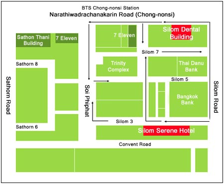 Silom Serene Hotel : Map